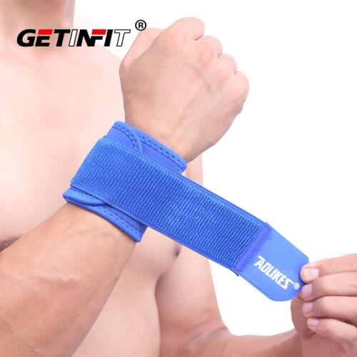 Getinfit 1PCS Adjustable Wrist Support Brace Brand Wristband Men and Women Gym Wrestle Professional Sports Protection Wrist