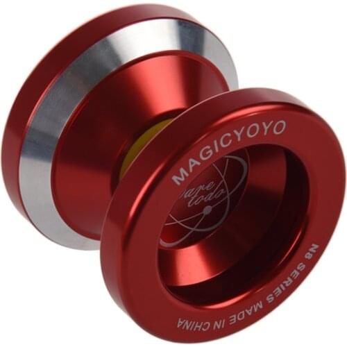 MAGICYOYO N8 Super Professional Yoyo + String + Free Bag +Free Glove (Red)