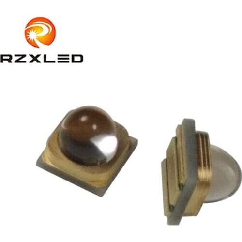 5PCS/Lot LED 3W Quartz Glass Lens 30 Viewing Angle LG Chip UVA 365NM 370NM 3535 Diodes