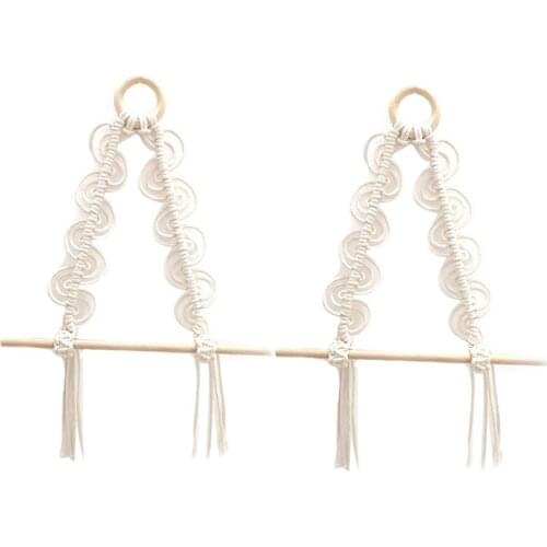 Hanging Rope Toilet Paper Holder Roll Paper Macrame Storage Rack Wall Hanging Shelves Hand-Woven Wall Decoration,2 Pcs