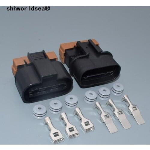 Worldgolden 3pin 7.8mm Large current high power auto cable plug wiring waterproof connector PK011-03027 PK015-03027