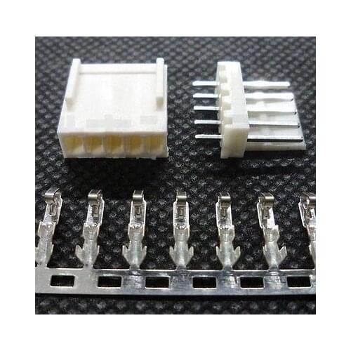 100PCS 2.54MM 1x5 Pin IDC Cable plug Connector Header + Terminal + Male Socket