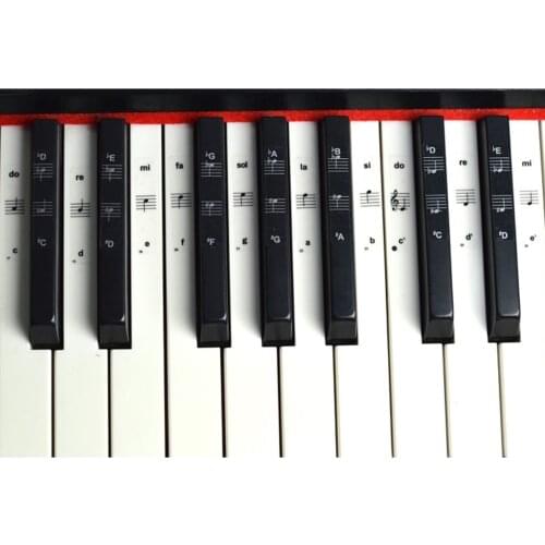 2Sets Adhesive Keyboard Sticker Keyboard Instrument Accessory for Kids