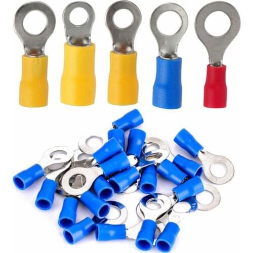 20pcs-100pcs Ring Electrical Crimp Terminals - Connector - Red Blue Yellow