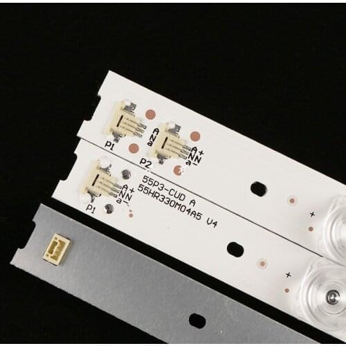 3-5set LED Backlight strip 4 lamp For TCL 55'' TV 55P3 55P3-CUD A 55HR330M04A5 V4 55A950C 4C-LB5504-HR15J 4C-LB5504-HR16