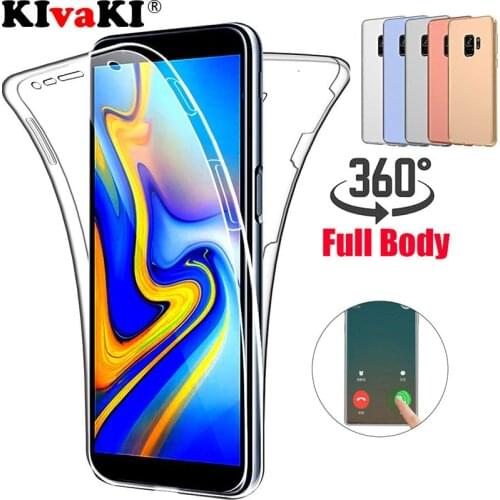 360 Full Soft Silicon TPU Case for Samsung Galaxy S9 S8 Plus S6 S7 Edge J5 J4 J6 A6 A8 A30 A40 A50 A60 M20 M30 2018 A5 2017 Case