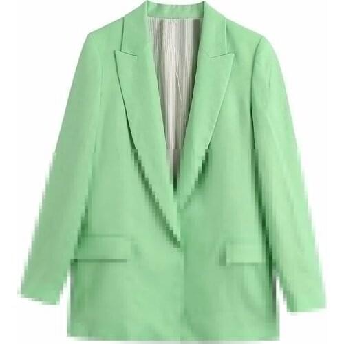 Женские льняные пиджаки Aonibeier China At AliExpress