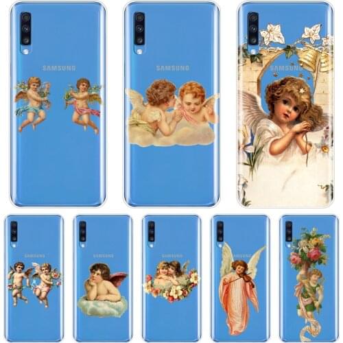 Girl Angel Phone Case For Samsung Galaxy A10 A20 A30 A40 Silicone Soft TPU Back Cover For Samsung Galaxy A80 A70 A60 A50 Case