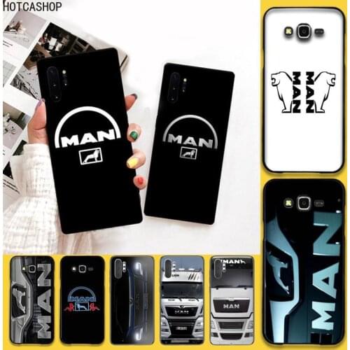 Man trucks logo Phone Case For Samsung Galaxy Note20 ultra 7 8 9 10 Plus lite J7 J8 Plus M21 M30S