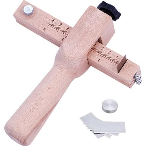 Регулируемая деревянная полоса и ремешки резак кожаный ремесленный резак ремень DIY ручной режущий инструмент резак полосы с 5