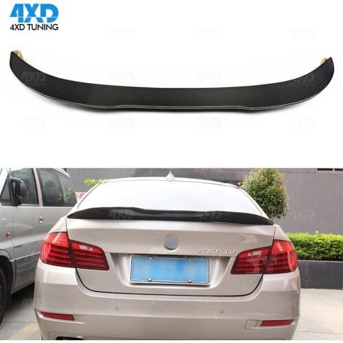 F10 Carbon Fiber Spoiler PSM Style For BMW F10 M5 535i 520d Rear Trunk Spoiler Wing 2010-2012 2013 2014 2015 2016 2017 2018 2019