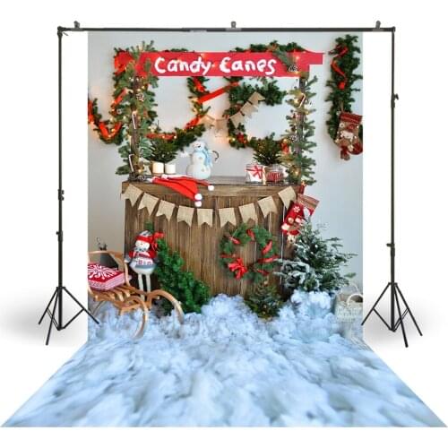HUAYI Photography Backdrops Christmas Day Celebration Party Decor Photo Background Christmas Holiday Family Backdrop XT-6068