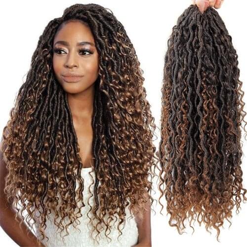 Faux Locs Crochet braids hair Passion Twist River Goddess 24roots 18inch multi Twist Braids Synthetic Braiding hair