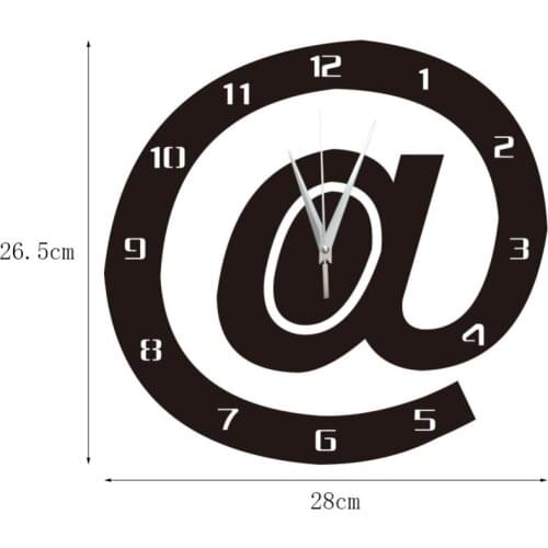 GZ097 Creative alarm clock Mirror acrylic wall clock bedroom living room decoration wall sticker clock