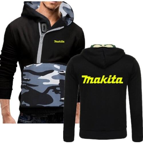 Makita New Brand Fashion Mens Hoodies 2021 Spring Autumn Mens Casual Hoodies Delicate Put Together Hoodies Print Popular Tops