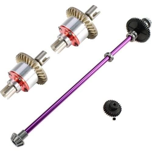 Metal Differential Gear Main Central Axle Drive Shaft for Wltoys 124019 124018 1/12 RC Car Upgrade Parts