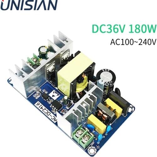 UNISIAN 180W 36V Power Supply Module AC 110/220V to DC 36V 5A 220W Max Switching Power Adapter