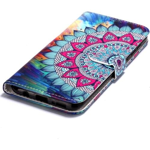 Light Oil Painting Flower Book Wallet Flip Leather Cover Soft Case For Samsung Galaxy A20 A30 A40 A50 A60 A70 A20E Capa Funda