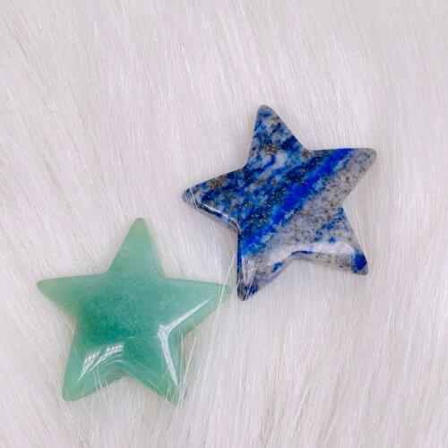 Natural Mini Crystal Chakra Lovely Pentacle Healing Decor Gift