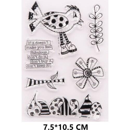 2021 New Little Bird Trees Stamps DIY Scrapbooking Craft Supplies Rubber Silicon Seals Card Album Hobby ink pad Stamping