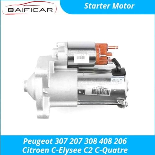 Baificar Brand New Genuine Starter Motor 9608719280 TU5JP4 For Peugeot 307 207 308 408 206 Citroen C-Elysee C2 C-Quatre 1.6
