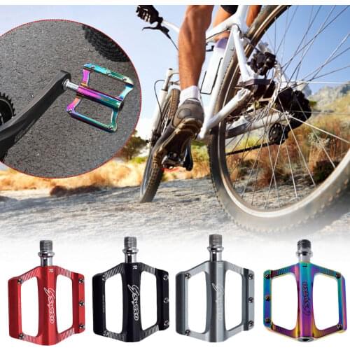 Electroplated Colorful 4 Bearing Bicycle Pedal Anti-Skid Ultra-Light Pedal Aluminum Alloy Pedal Mtb Folding Bicycle Universal