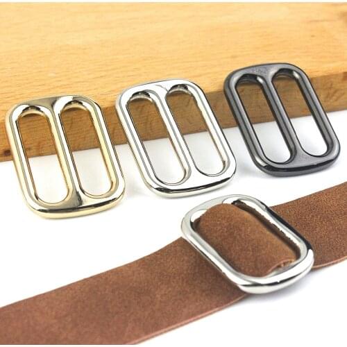 10 pcs Metal Tri Glide Slide Buckles Center Bar Adjuster Buckle for Leather Craft Bag Strap Belt Webbing 25/32/38mm