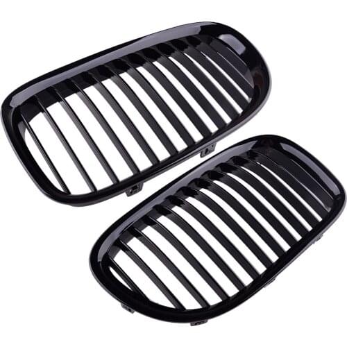2Pcs Car Front Bumper Kidney Grille 51117184151 51117184152 Fit For BMW 7 Series F01 F02 F03 F04 2009 2010 2011 2012 51137203197