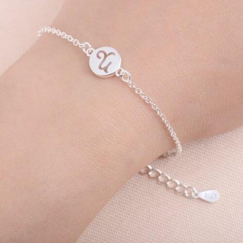 Shuangshuo New Fashion Simple Constellation Women Bracelet Trendy Capricorn Chain Link Bracelets for Women Birthday Gift SL055