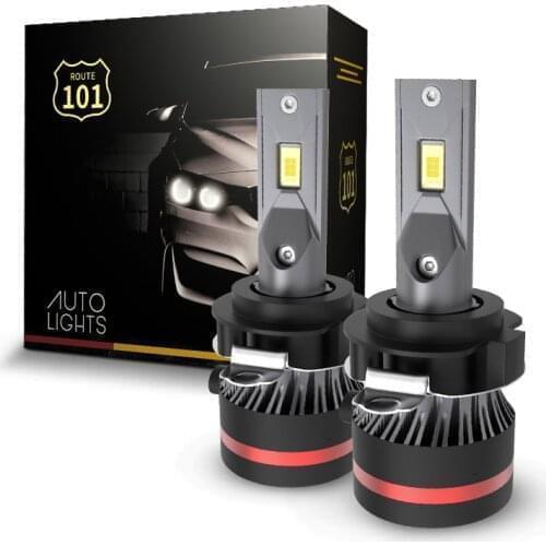 Route101 H7 LED Canbus Headlight Bulb with Adapter Retainer for Volkswagen Touran Tiguan VW CC FAW Besturn B50 B70 Chery Riich