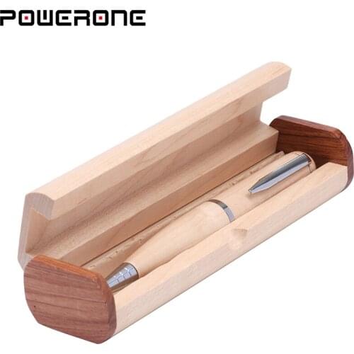 POWERONE usb flash drive USB2.0 wooden ballpoint pen 4GB 8GB 16GB 32GB 64GB 128GB data storage memory stick U disk creative gift