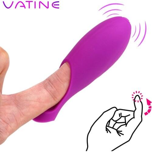 VATINE Vagina Stimulation Finger Vibrator Adult Sex Toys for Women Sex Products Clitoris Stimulator Vibrating Massager G-spot