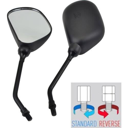 Motorcycle Mirrors for Yamaha YBR125 YBR 125 2010-2015 2016 2017 2018 2019 M10 Screw Thread Left Right Rear Rearview Mirrors