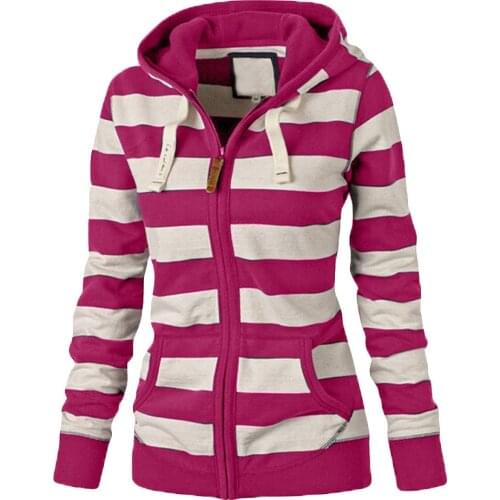 Women Ladies Zipper Hoodies Tops Hoodie Hooded Sweatshirt Coat Casual Slim Jumper harajuku sweatshirt women sudaderas mujer NEW