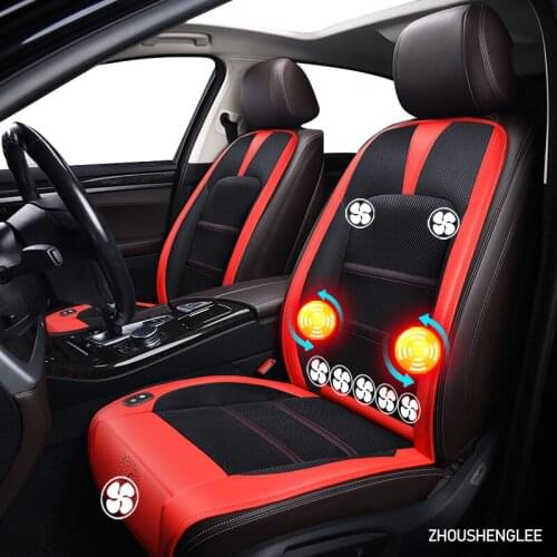 ZHOUSHENGLEE 12V Seat ventilation 1pc car seat cover for Suzuki swift sx4 grand vitara Kizashi S-CROSS VITARA Baleno summer Pad