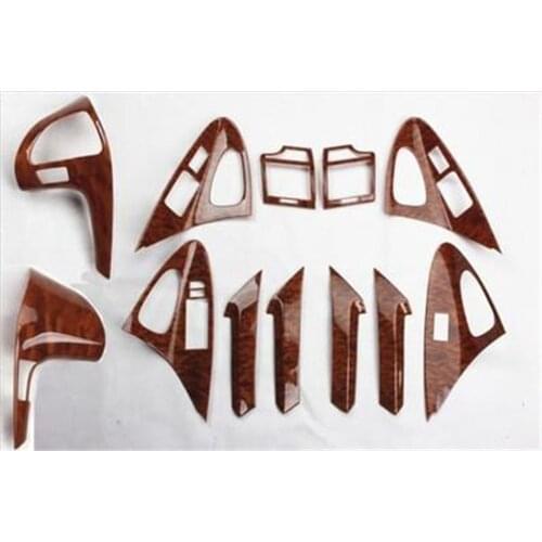 1lot Car stickers ABS Original car wooden grain inside decoration cover for 2006-2011 Toyota camry MK6