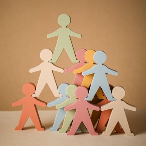 1set Baby Montessori Toy Stacker Building Blocks Toys BPA Free Silicone Balance Game Educational Toy Gift For Kids