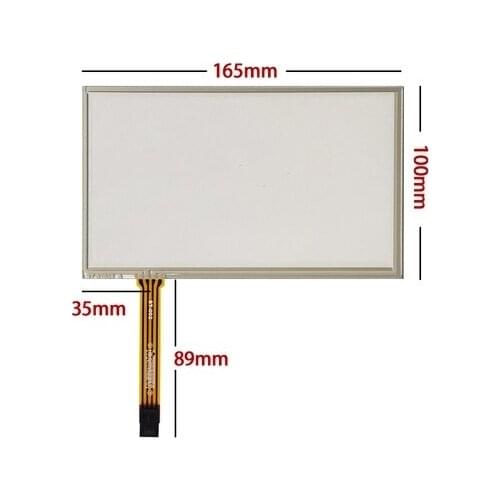 165*100 new 7 inch Touch Screen resistance type four line vehicle navigation touch board handwriting screen DVD GPS