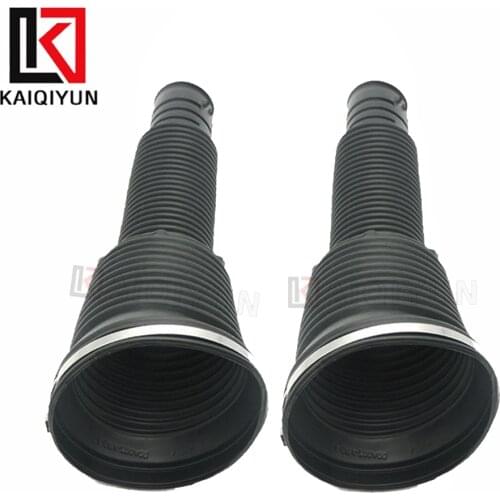 2 Pcs Rear Dust Boot Cover W/Clip Ring For Mercedes Benz W220 S430,S500,S600 Air Suspension Shock Absorber 2203280092 2203205013