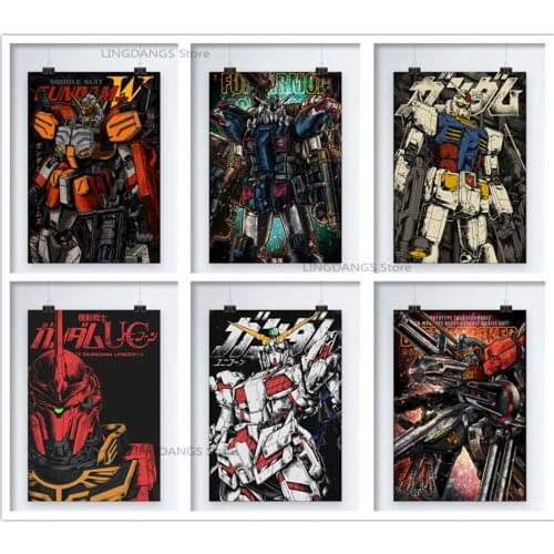 5d Diy Diamond Painting Anime Gundam Poster Cartoon Diamond Mosaic Embroidery Cross Stitch Full Drill Kits Art Home Decor Gift