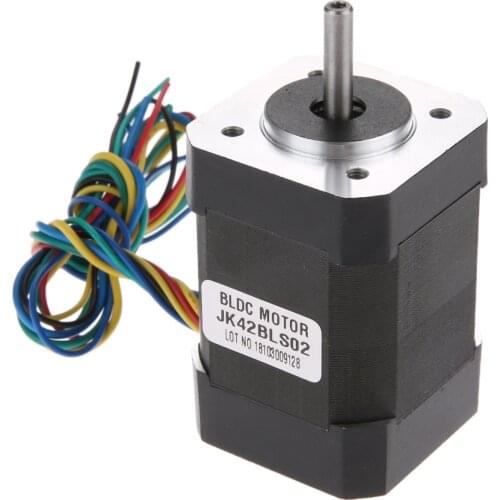 4000rpm 42mm BLDC Brushless DC Motor 24V 52W 3 Phase 5mm Round Shaft Body length 61mm For 3D printer High Torque Small DC Motor