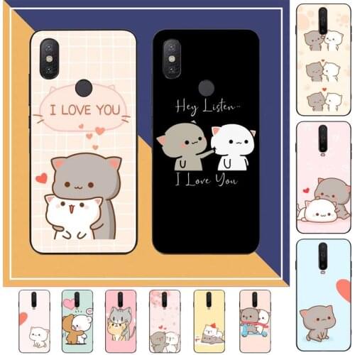 TOPLBPCS Lovely Cute Gray Cat Phone Case for Redmi Note 8 7 9 4 6 pro max T X 5A 3 10 lite pro