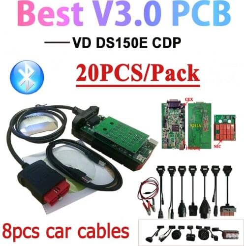 DHL 20PCS/Lot Best Relays V3.0 PCB 9241 chip 2017.R3 NEW Keygen for delphis VD DS150E CDP Pro bluetooth obd2 Diagnostic tools