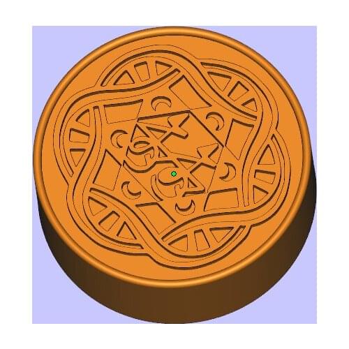 PRZY Round Pattern Mold Soap Molds Handmade Mould Silicone Molds Soap Fondant Clay Resin Moulds Candle Mould