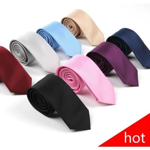 High-grade hot mens solid neck tie skinny 8cm narrow Korean fashion designers gravata slim ties for men 10pcs/lot