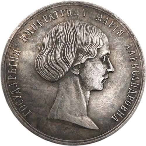 Russian 1716 Commemorative Coin People Statue Grape Surround Coin Collection Family Decoration Coin Crafts Souvenirs Ornaments