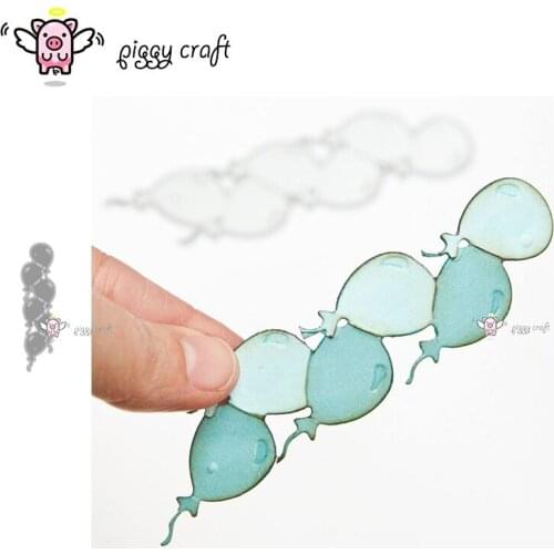 Piggy Craft metal cutting dies cut die mold Balloon strip decoration Scrapbook paper craft knife mould blade punch stencils dies
