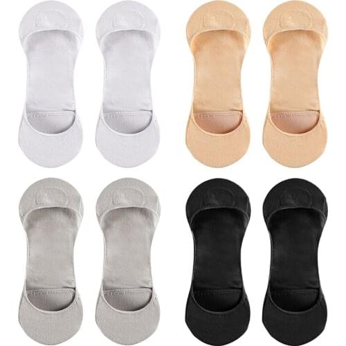 Fashion No Show Socks Hidden Invisible Elastic Simple Cotton Boot