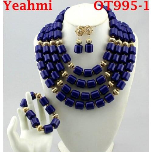 Fashion Jewelry Sets African Beads Jewelry Set Nigerian Wedding African Beads Necklace Set African Jewelry Set OT995-1