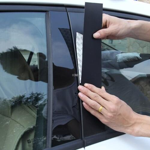 For Toyota RAV4 2007 2008 2009-2011 2012 2013 2014 2015 2016 2017 2018 2019 2020 Mirror Surface Panel B+C Column Window Sticker